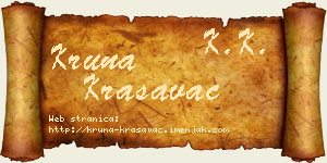 Kruna Krasavac vizit kartica